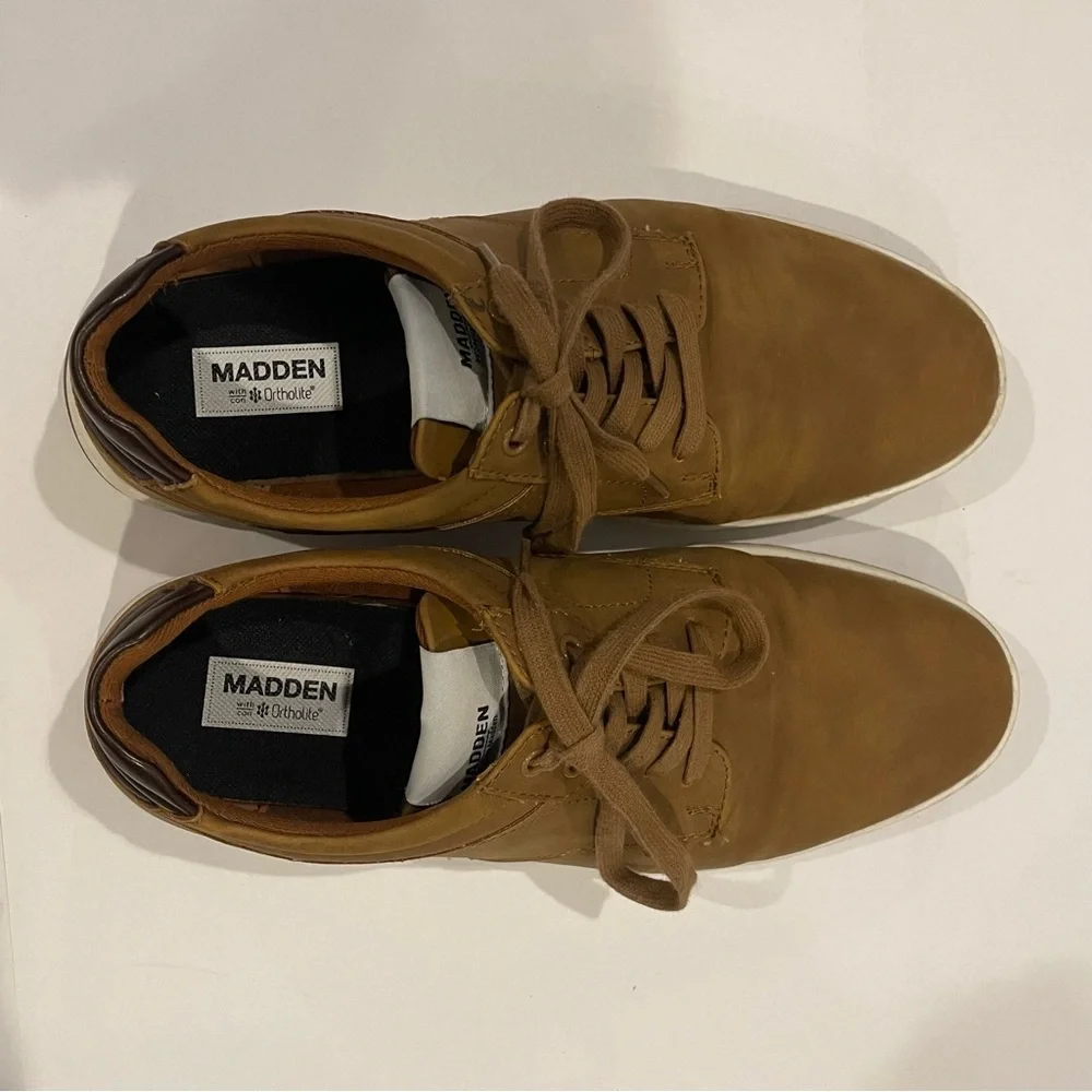 Madden Men's‎ Brown Low-Top Casual Sneakers Size 9 Ortholite Insoles